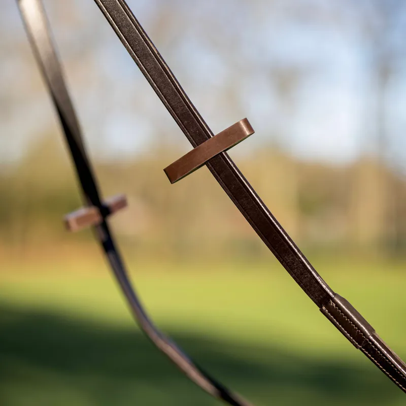 LeMieux Rubber Rein Stops - Brown-1