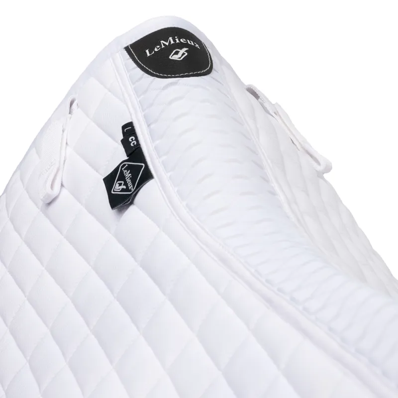 LeMieux Self-Cooling Close Contact Saddlecloth - Arctic White-4