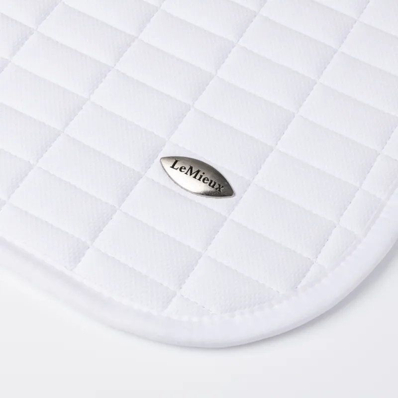 LeMieux Self-Cooling Dressage Saddlecloth - Arctic White-3