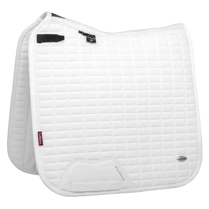 LeMieux Self-Cooling Dressage Saddlecloth - Arctic White