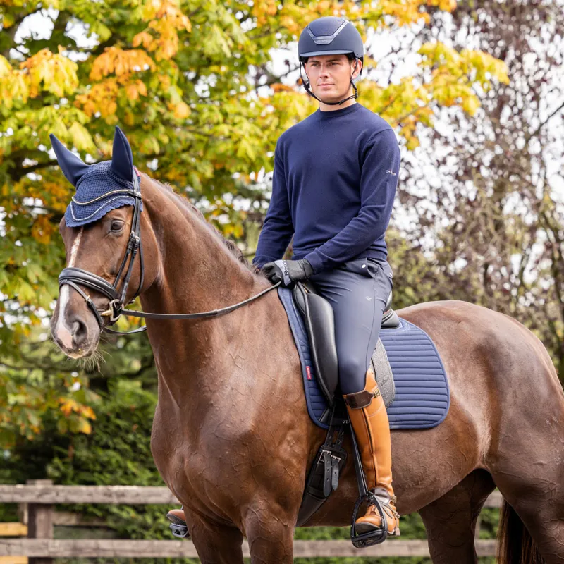 LeMieux Soft Shell Anti Slip Dressage Saddlecloth - Navy-2