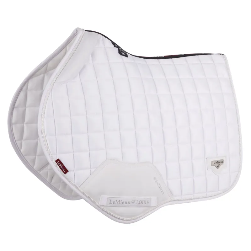 LeMieux Loire Memory Satin Close Contact Square Saddlecloth - White