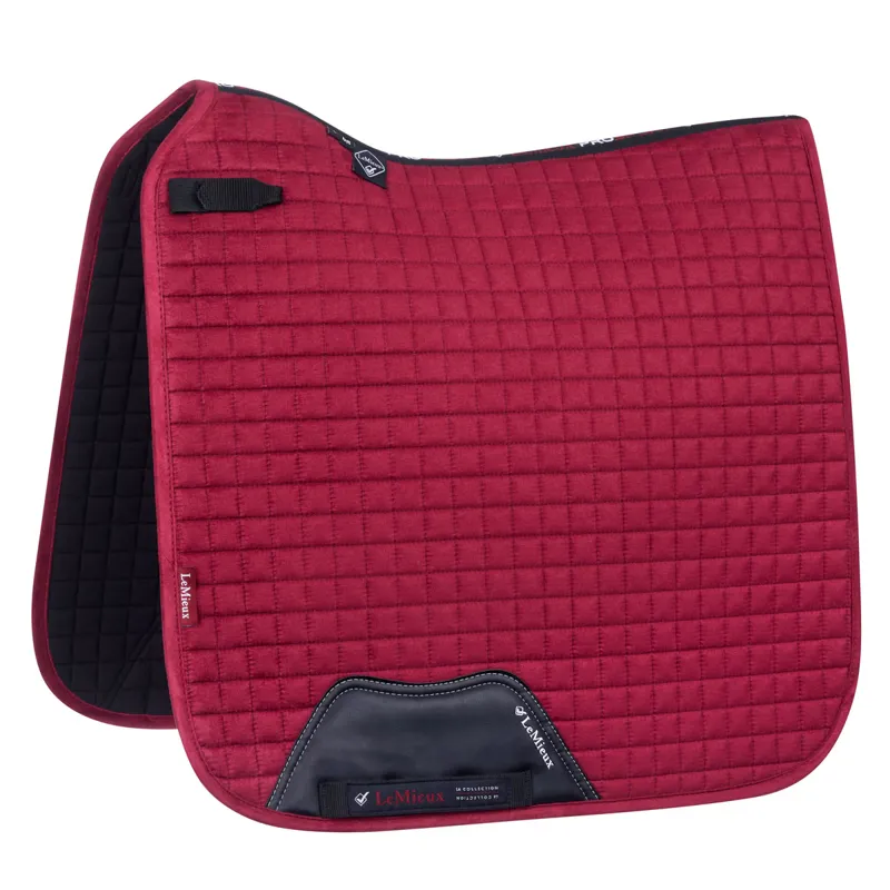 LeMieux ProSport Suede Dressage Square Saddlecloth - Mulberry