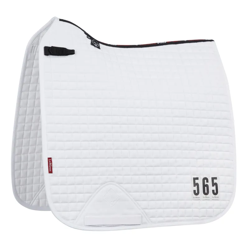 LeMieux ProSport Competition Dressage Square with Numbers - White