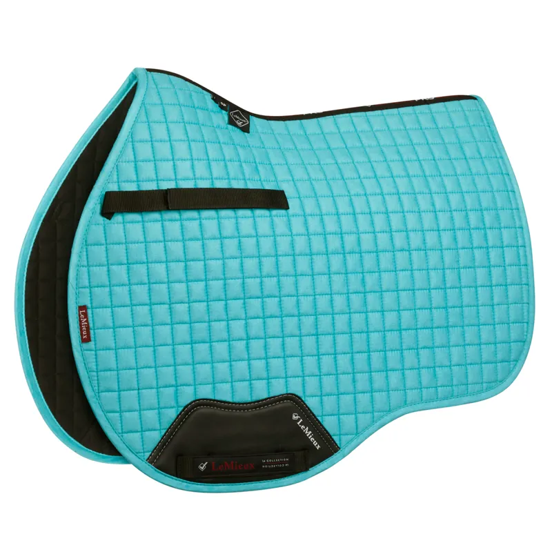 LeMieux ProSport Suede GP/Jump Square Saddlecloth - Azure