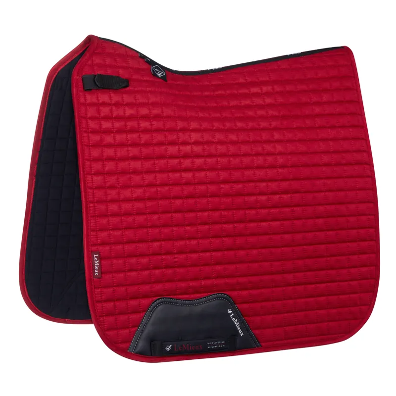 LeMieux ProSport Suede Dressage Square Saddlecloth - Chilli