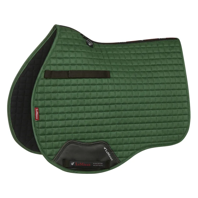 LeMieux ProSport Suede GP/Jump Square Saddlecloth - Hunter Green