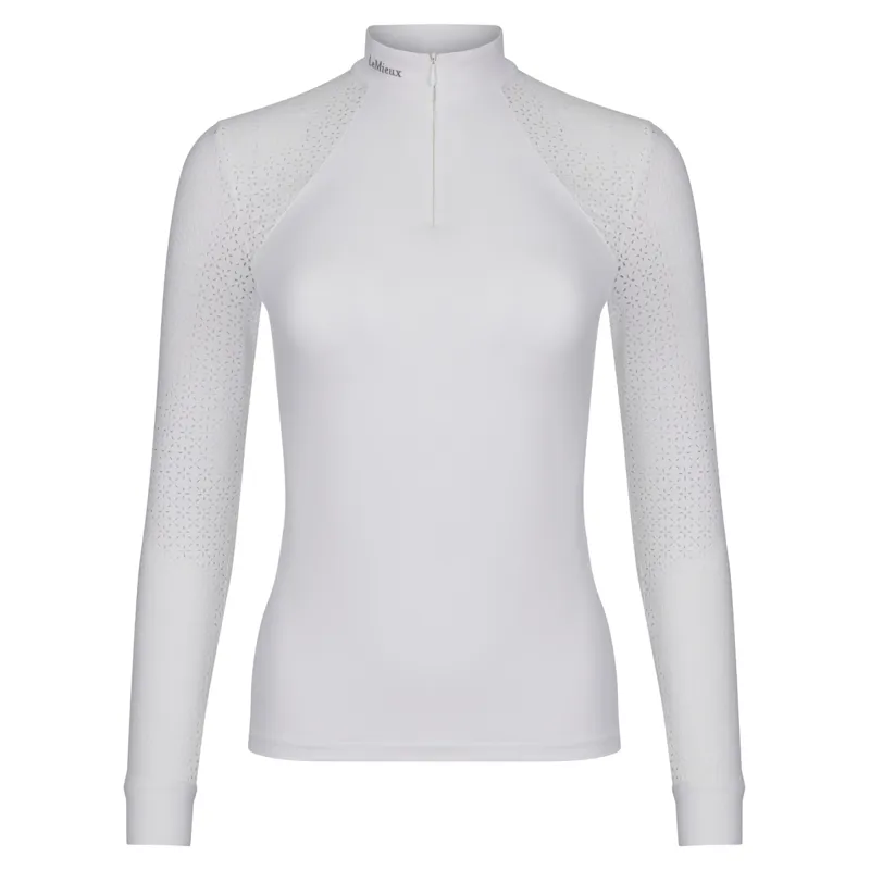 LeMieux Olivia Ladies Long Sleeve Show Shirt - White