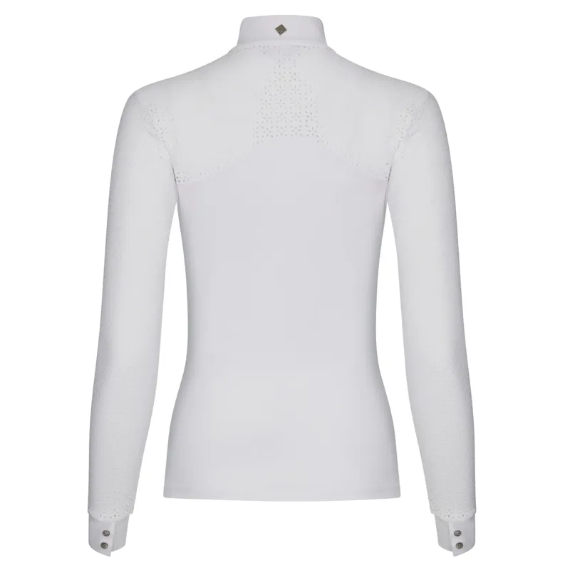 LeMieux Olivia Ladies Long Sleeve Show Shirt - White-1