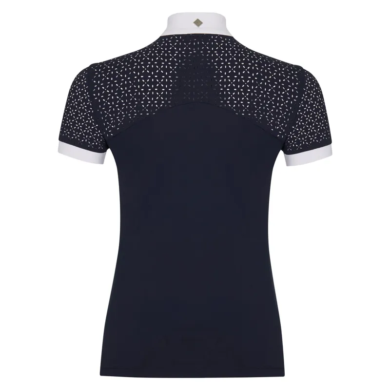 LeMieux Olivia Ladies Short Sleeve Show Shirt - Navy-1