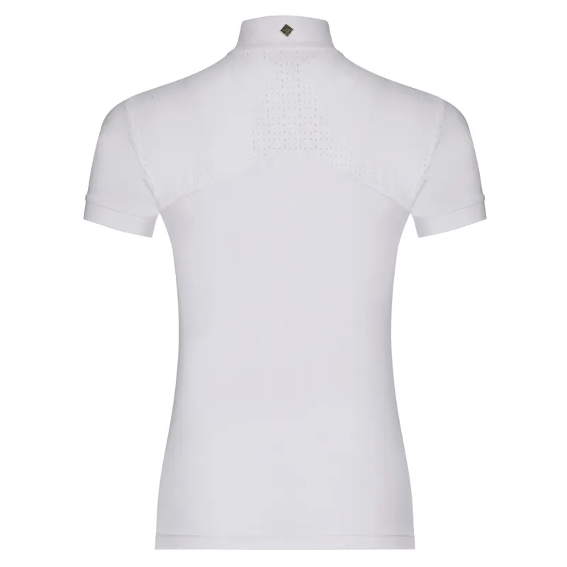 LeMieux Olivia Ladies Short Sleeve Show Shirt - White-2