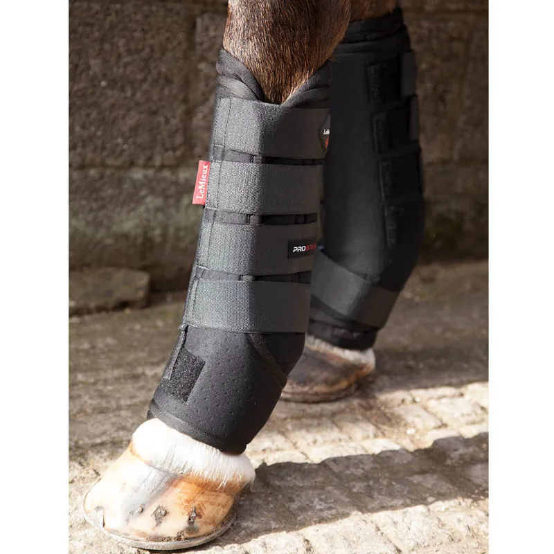 LeMieux Easi-Breathe Stable and Travel Protection Boots - Black-1
