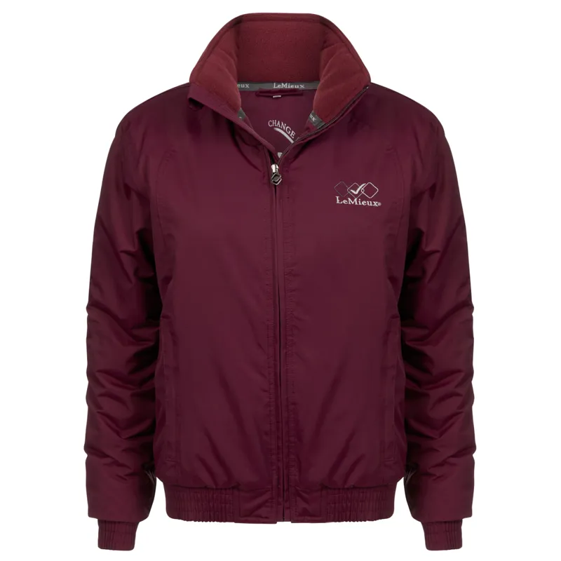 Team LeMieux Unisex Crew Jacket - Burgundy-1