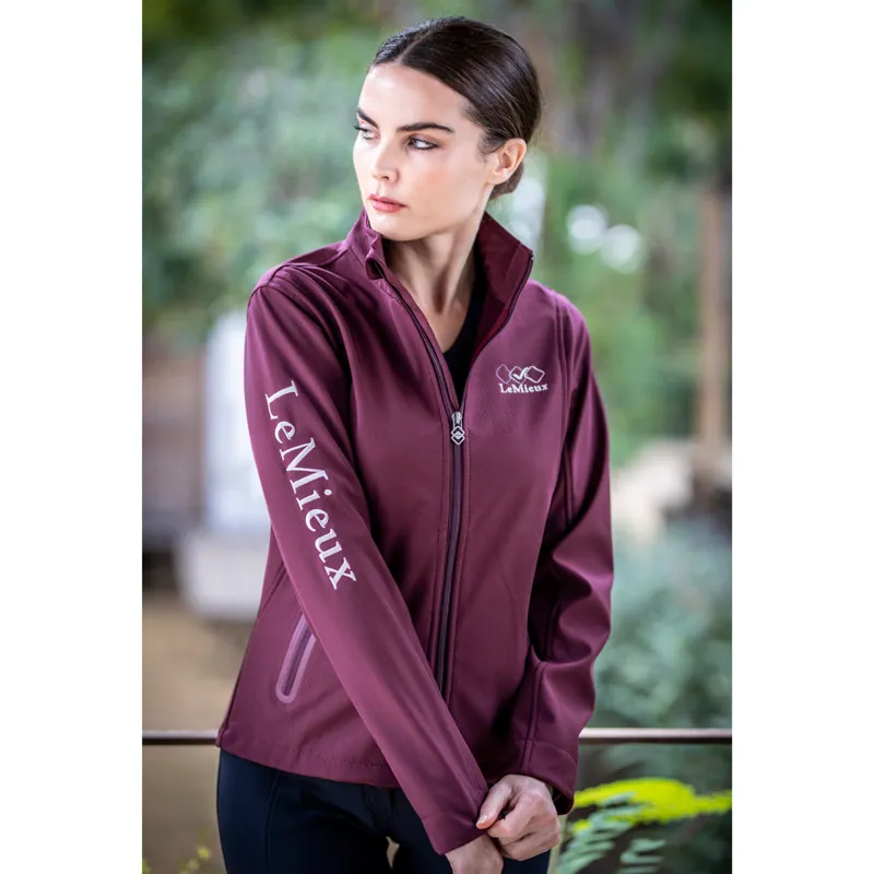 Team LeMieux Ladies Softshell Jacket Burgundy