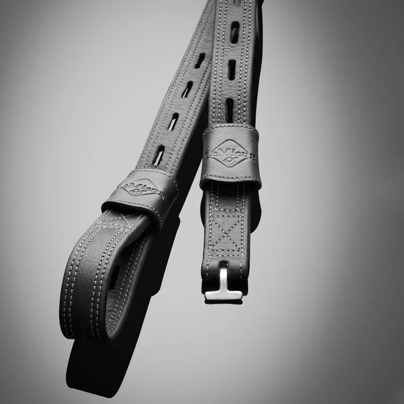 LeMieux Vector Close Contact Stirrup Leathers - Black