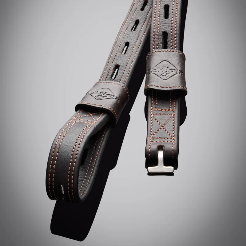 LeMieux Vector Close Contact Stirrup Leathers - Brown