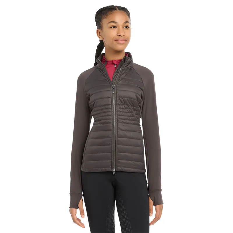 LeMieux Young Rider Josephine Junior Hybrid Quilted Jacket - Cinder-3