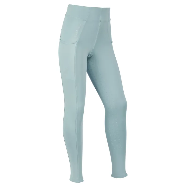 LeMieux Young Rider Orla Full Grip Junior Riding Tights - Glacier