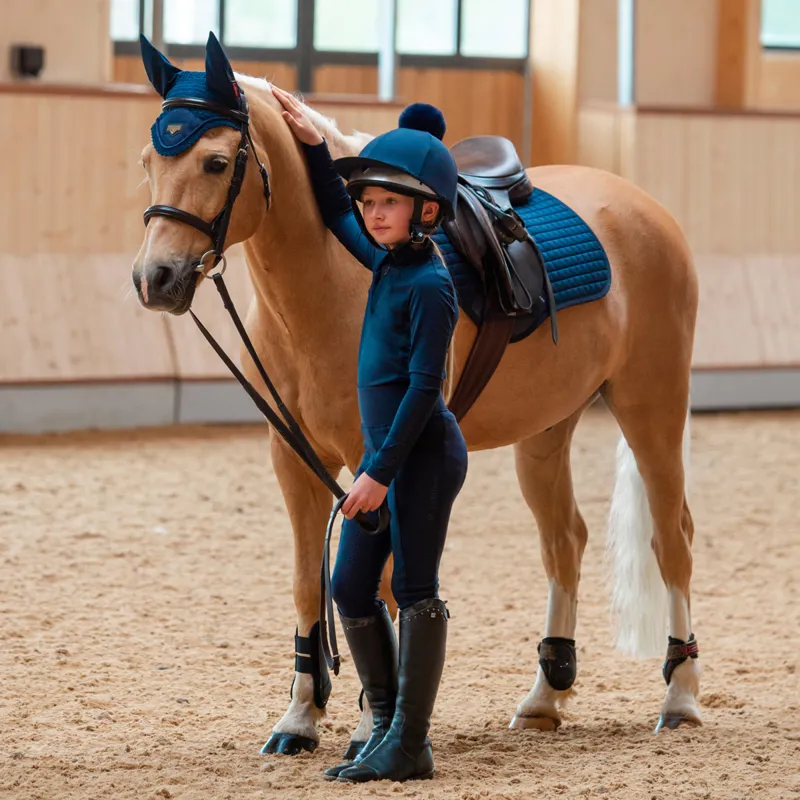 LeMieux Young Rider Junior Base Layer - Indigo-5