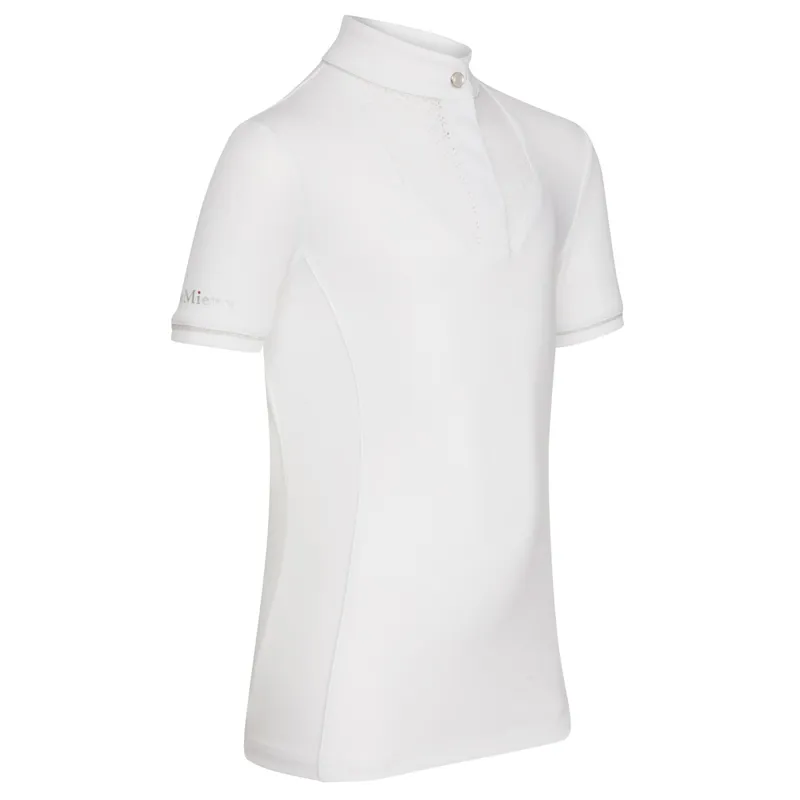 LeMieux Young Rider Belle Junior Show Shirt - White/White-2