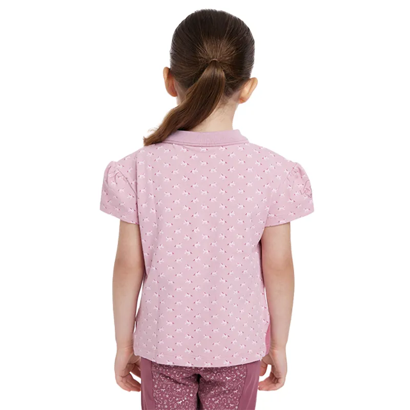 LeMieux Mini Junior Girls Polo Shirt - Blossom-2