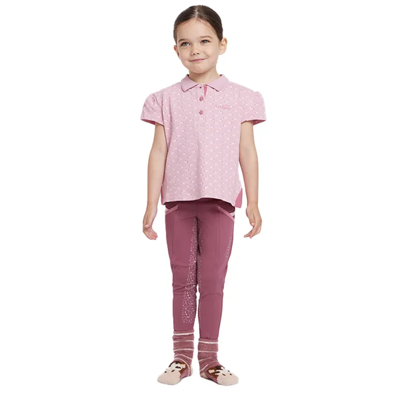 LeMieux Mini Junior Girls Polo Shirt - Blossom-5