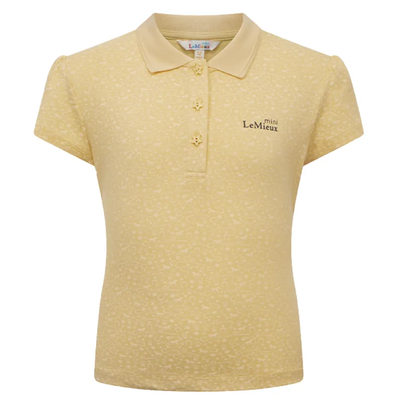 LeMieux Mini Junior Girls Polo Shirt - Mimosa