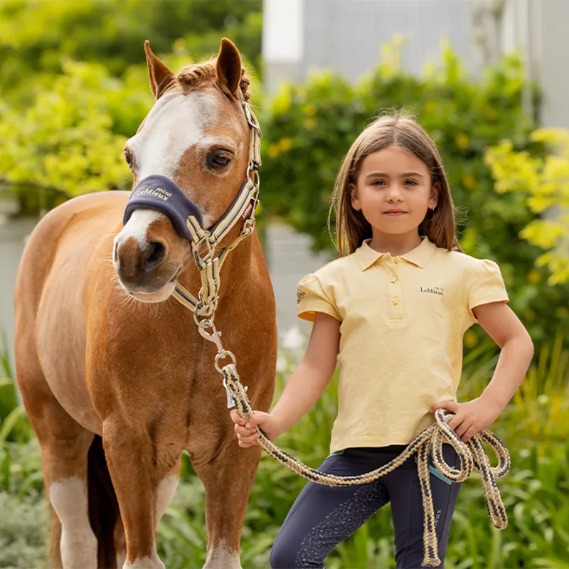 LeMieux Mini Junior Girls Polo Shirt - Mimosa-1