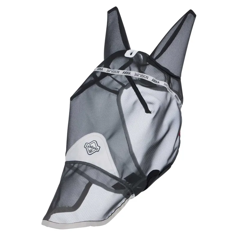 LeMieux 360 Vision Full Fly Mask - Grey-1