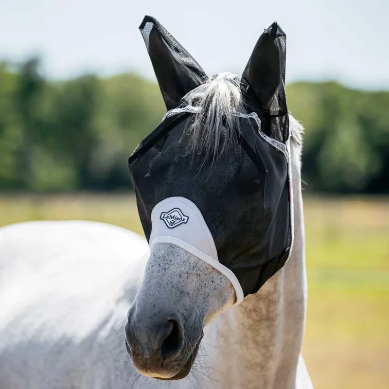 LeMieux 360 Vision Half Fly Mask - Grey