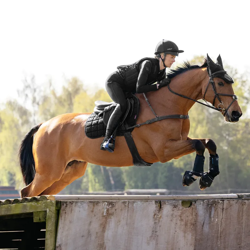 LeMieux 3D Mesh Self-Cool Eurojump Saddlecloth - Black-1