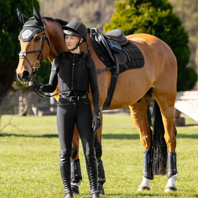 LeMieux 3D Mesh Self-Cool Eurojump Saddlecloth - Black-2