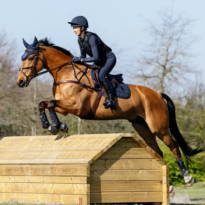 LeMieux 3D Mesh Self-Cool Eurojump Saddlecloth - Navy-2