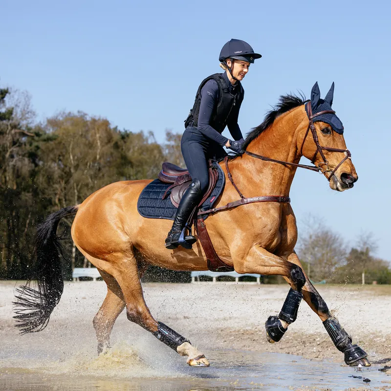 LeMieux 3D Mesh Self-Cool Eurojump Saddlecloth - Navy-3