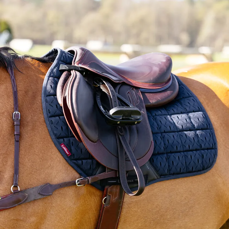 LeMieux 3D Mesh Self-Cool Eurojump Saddlecloth - Navy-1