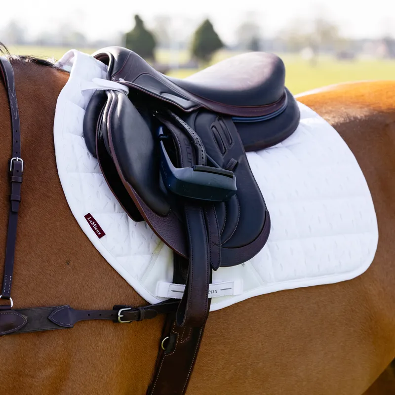 LeMieux 3D Mesh Self-Cool Eurojump Saddlecloth - White-1