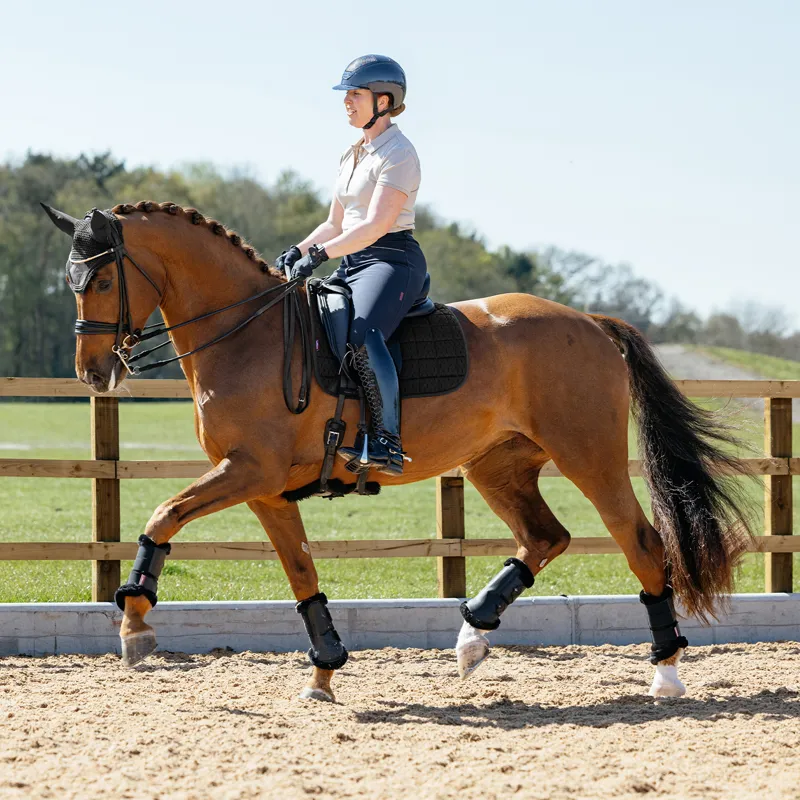 LeMieux 3D Mesh Self-Cool Dressage Saddlecloth - Black-1