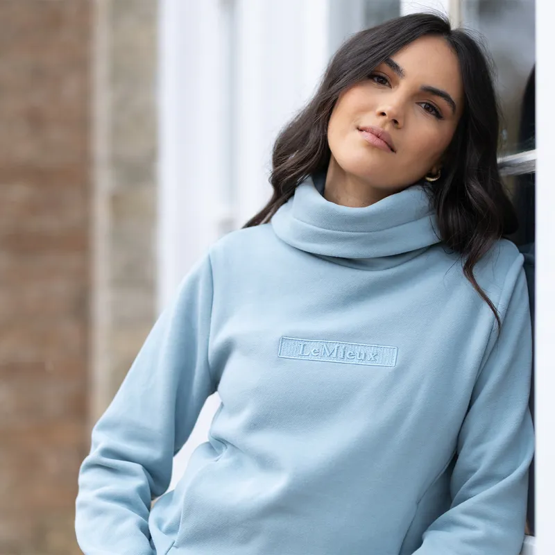 LeMieux Adele Funnel Neck Ladies Sweatshirt - Glacier-2