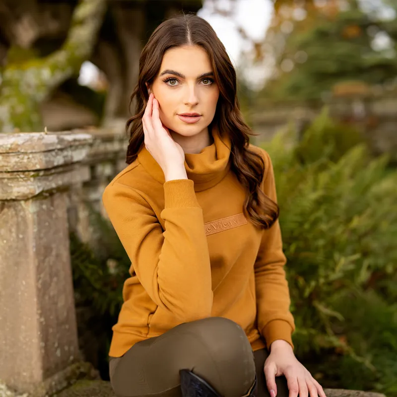 LeMieux Adele Funnel Neck Ladies Sweatshirt - Ginger-8