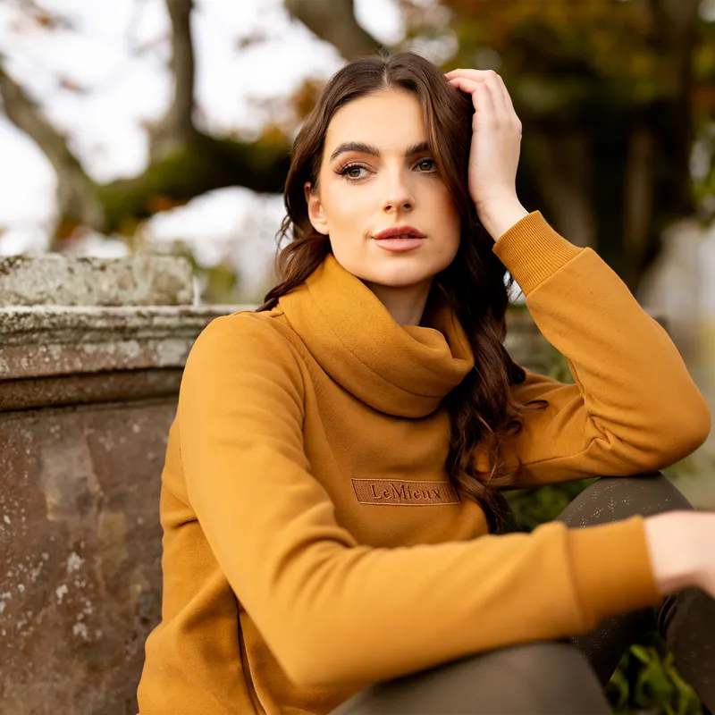 LeMieux Adele Funnel Neck Ladies Sweatshirt - Ginger-7