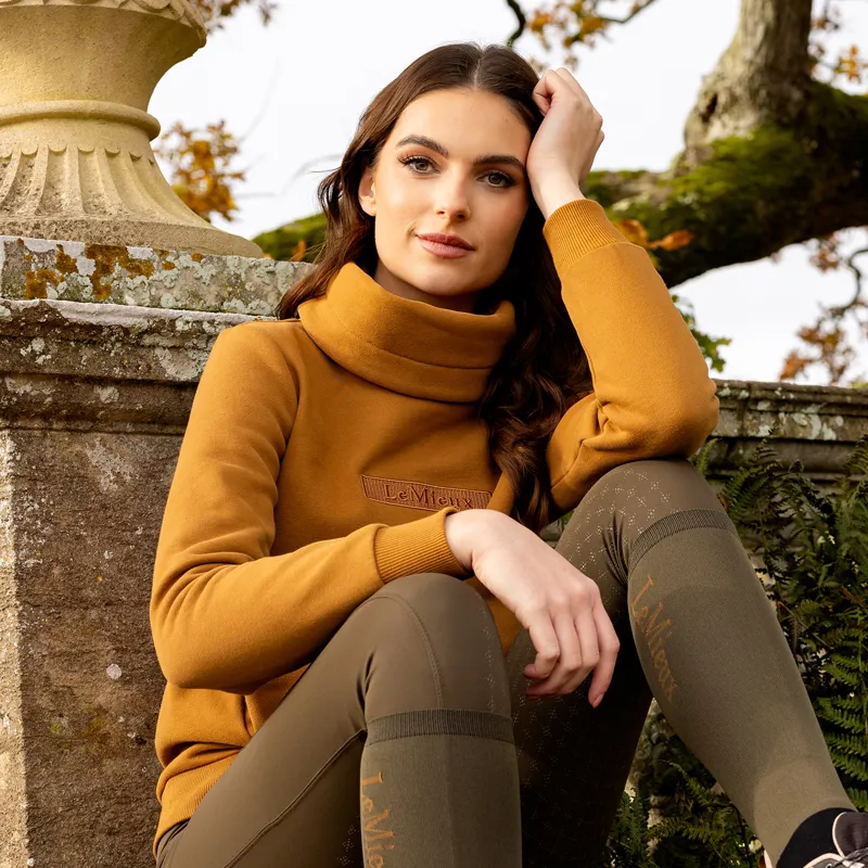 LeMieux Adele Funnel Neck Ladies Sweatshirt - Ginger-6