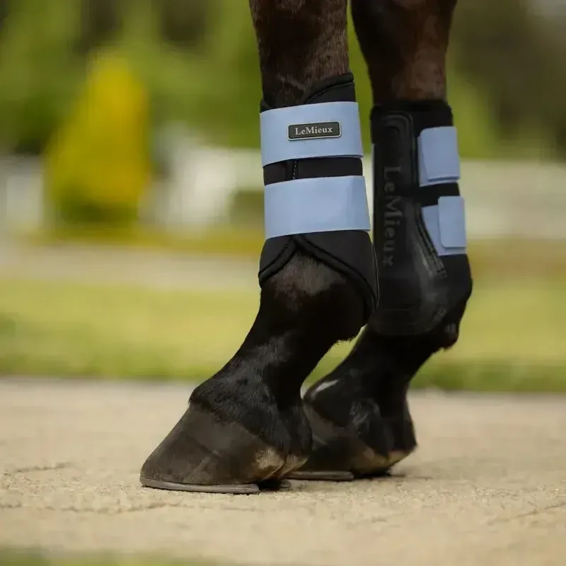 LeMieux Air-Tek Grafter Brushing Boots - Powder Blue-2