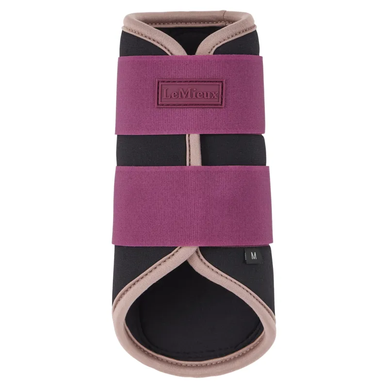 LeMieux Air-Tek Grafter Brushing Boots - Blackberry-2