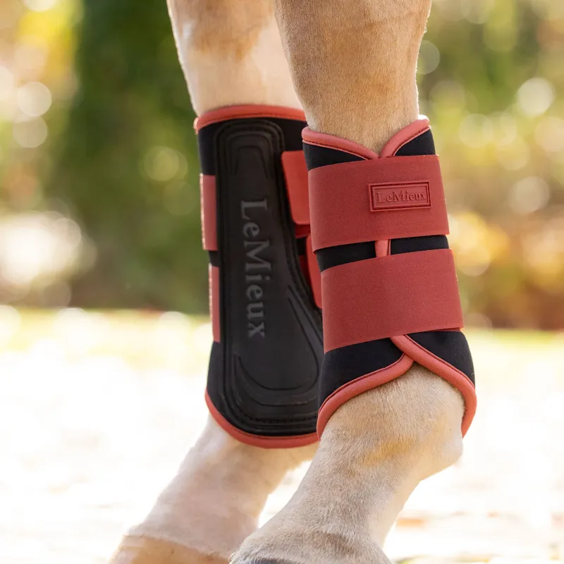 LeMieux Air-Tek Grafter Brushing Boots - Russet-1