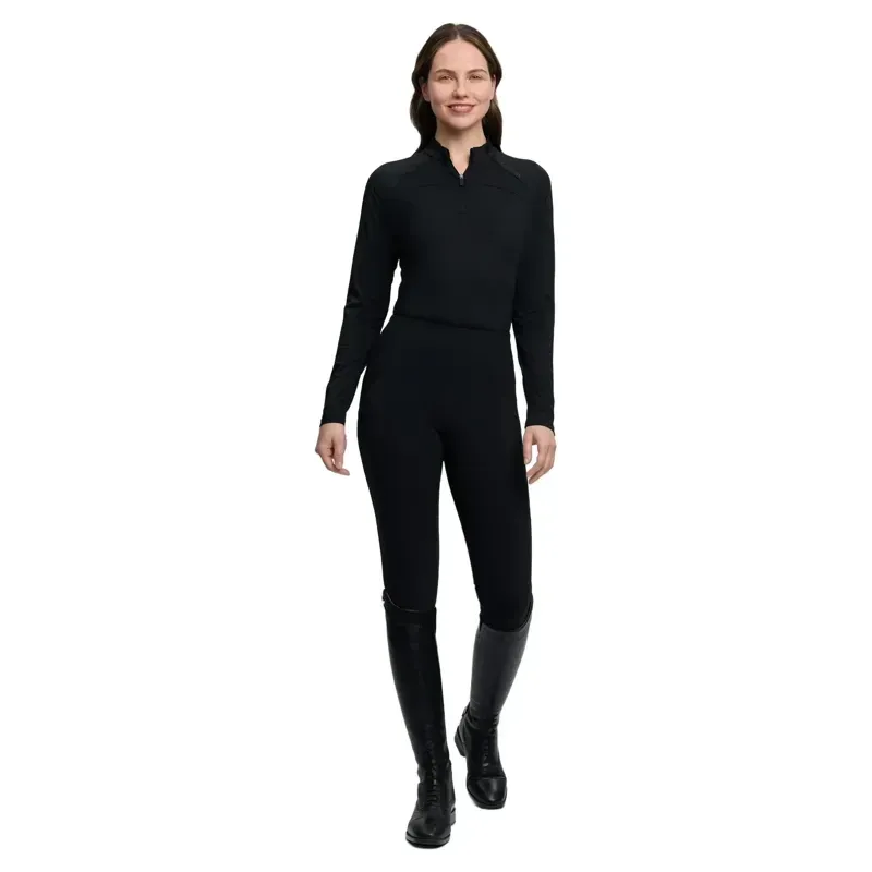 LeMieux Airflow Womens Long Sleeve Base Layer - Black-2