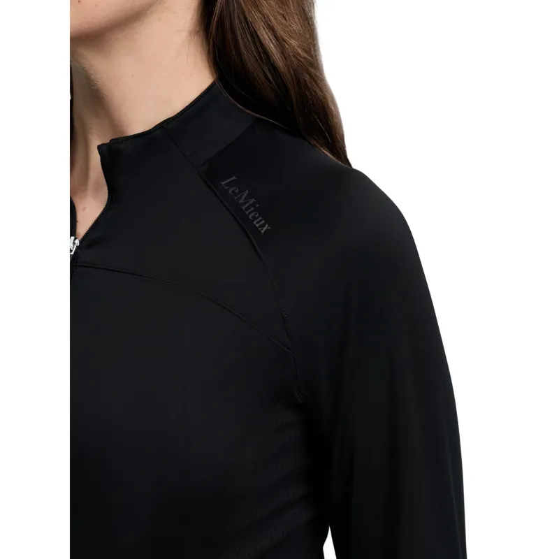 LeMieux Airflow Womens Long Sleeve Base Layer - Black-4