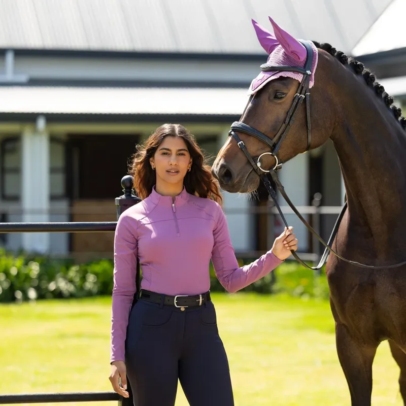 LeMieux Airflow Womens Long Sleeve Base Layer - Mallow-5