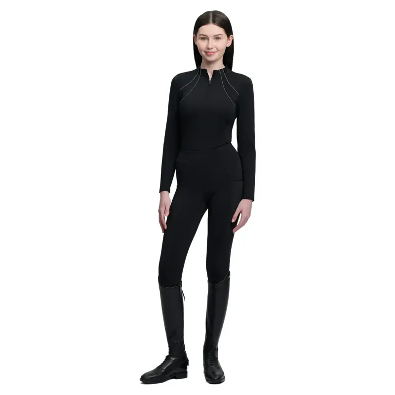 LeMieux Airflow Young Rider Base Layer - Black-3