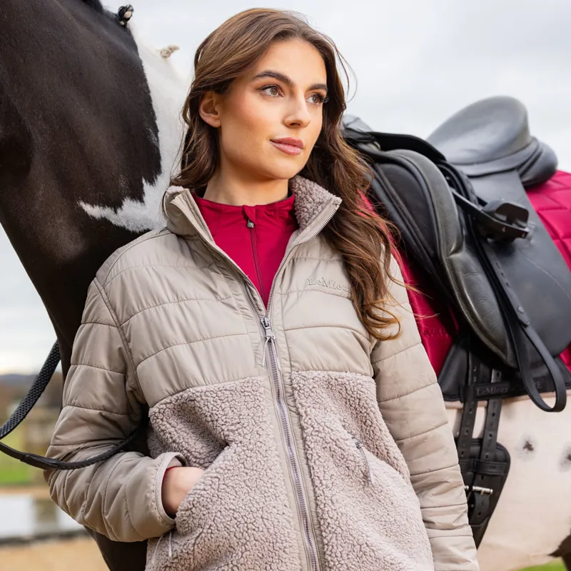 LeMieux Alissa Hybrid Fleece Ladies Jacket - Ash-4