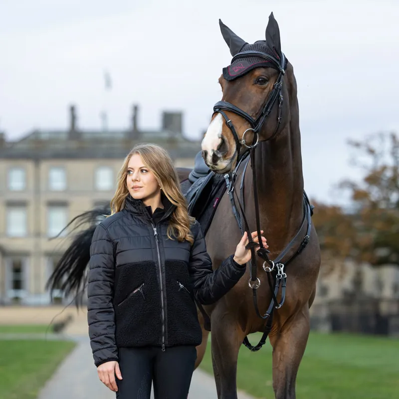 LeMieux Alissa Hybrid Fleece Ladies Jacket - Black-5